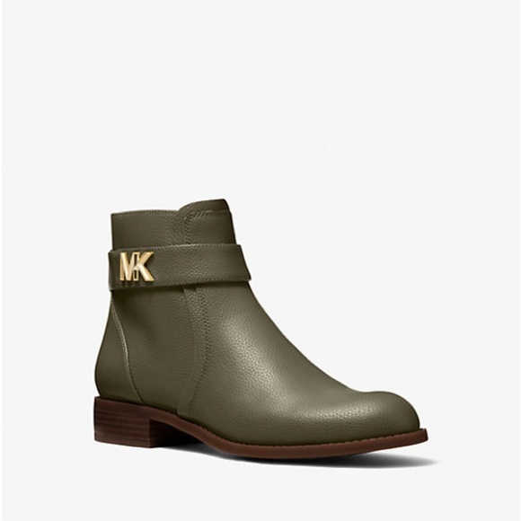 MICHAEL Michael Kors Shoes - MICHAEL MICHAEL KORS Jilly Faux Pebbled Leather Ankle Boot Size 6
